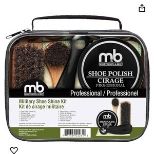Moneysworth & Best Military Shoe Shine Kit - 5 piece set